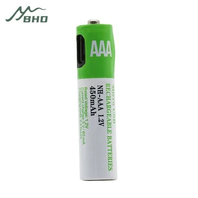 充電式単三電池 USB C